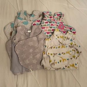 Four Halo Sleepsack Swaddles- Size Small